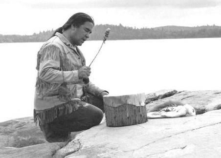 cedar bark drum
