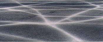 Ice road on lake Temagami