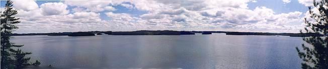 Looking east at Temagami lake