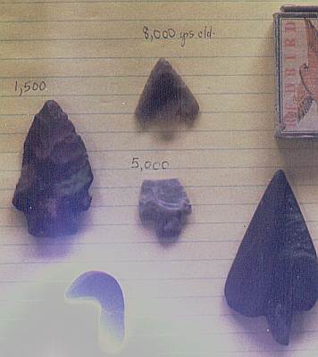 Artifacts from Obabika lake
