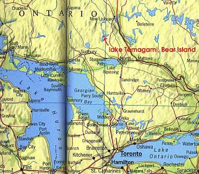 Huron lake, Ontario, Canada