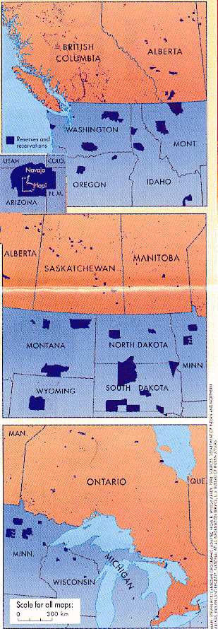 Map of Native tribes